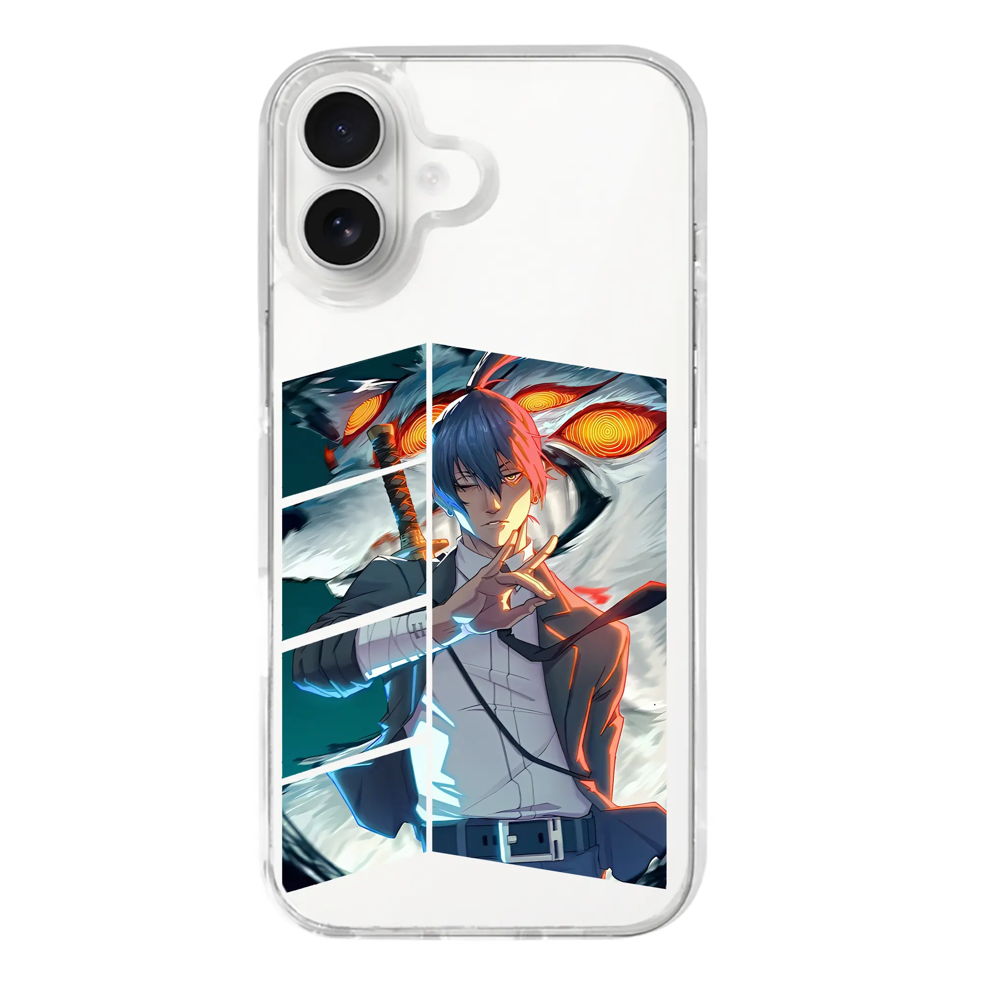 チェンソーマン グッズ,早川アキ - iPhone 17シリーズ 透明スマホケース – 薄型・耐衝撃・精密フィット保護カバー